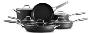 Calphalon Premier Hard-Anodized Nonstick Cookware 11-Piece Pots and Pans Set