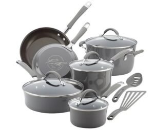 Rachael Ray - 16802 Rachael Ray Cucina Nonstick Cookware Pots and Pans Set
