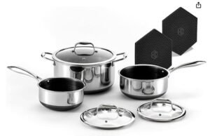 HexClad Hybrid Nonstick Cookware Set