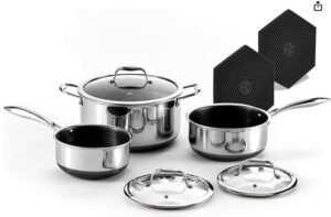 HexClad Hybrid Nonstick Cookware Set