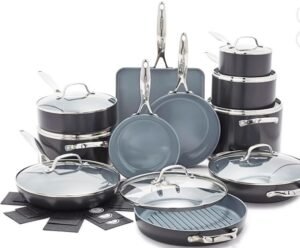 GreenPan Valencia Pro Ceramic Nonstick 22 Piece Cookware Set