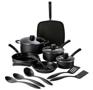 Tramontina Primaware 15-Piece Non Stick Pots and Pans Set, Storm