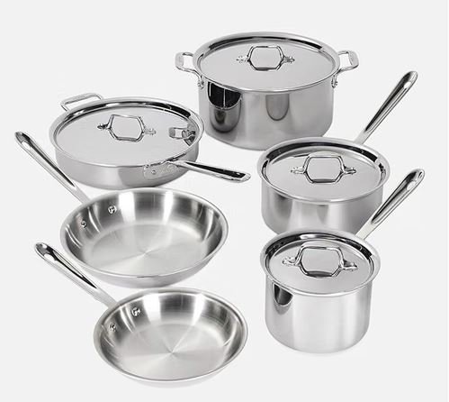 All-Clad D3® Stainless Steel Cookware Set