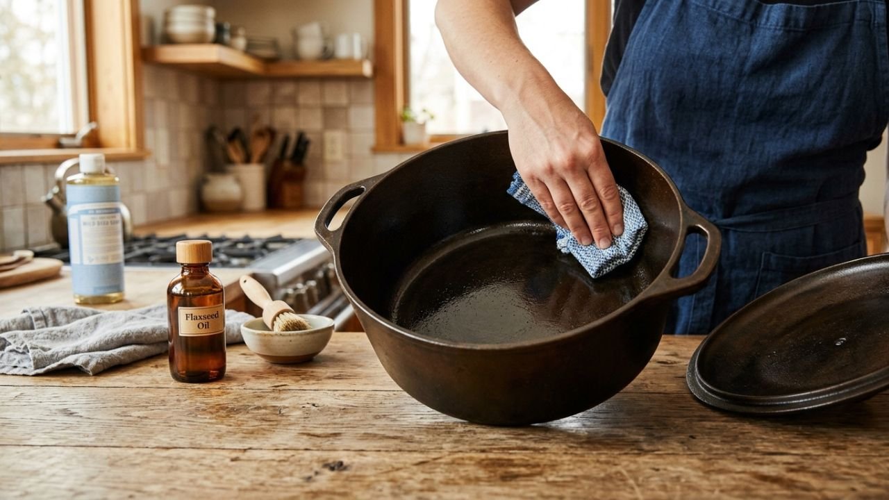 How to Clean a Cast Iron Dutch Oven (Without Ruining the Seasoning)