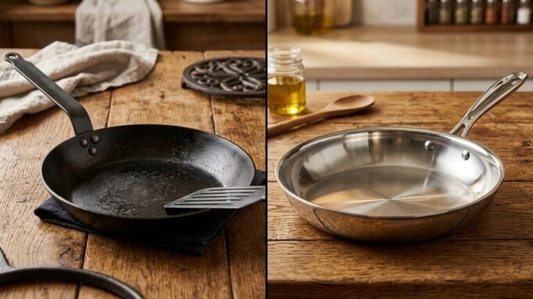 Carbon Steel Pans vs Stainless Steel