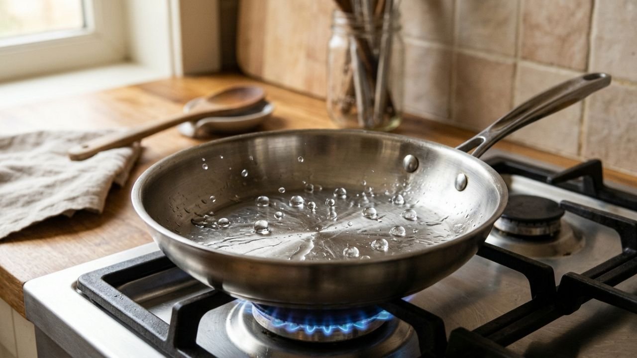 How to Make a Pan Non Stick with Water (No Oil Needed)